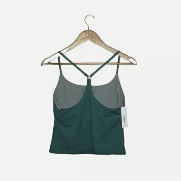 Outdoor Voices Move Free Large Evergreen Racerback Cropped Tank - Picture 5 of 8
